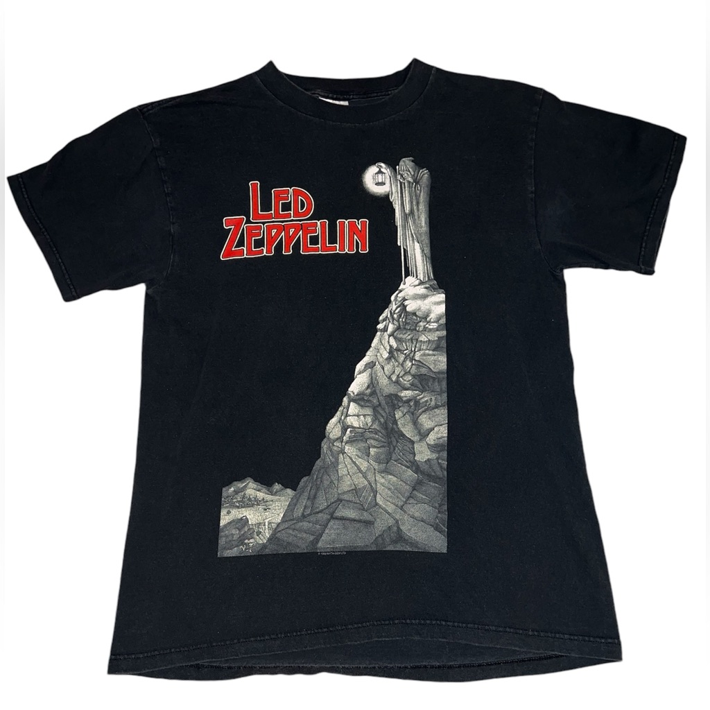 Vintage 90s Led Zeppelin Concert Stairway To Heaven TShirt